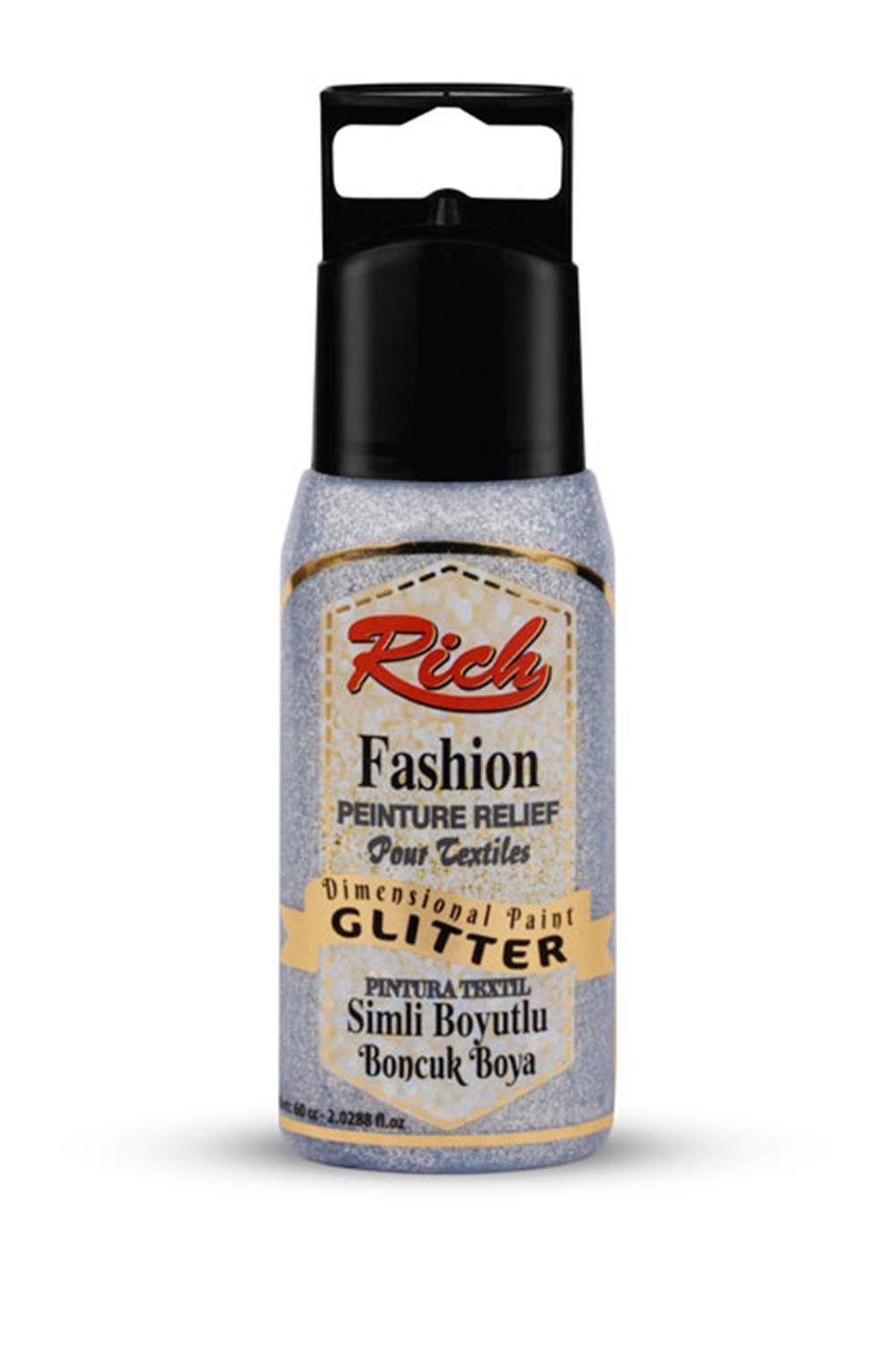 BOYUTLU BONCUK BOYA SİMLİ - GÜMÜŞ 060ml