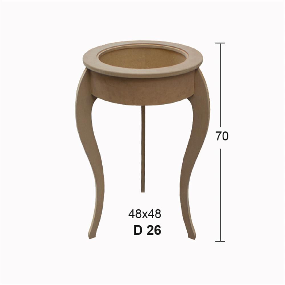 D 26 YUVARLAK RÖLYEF SEHPA