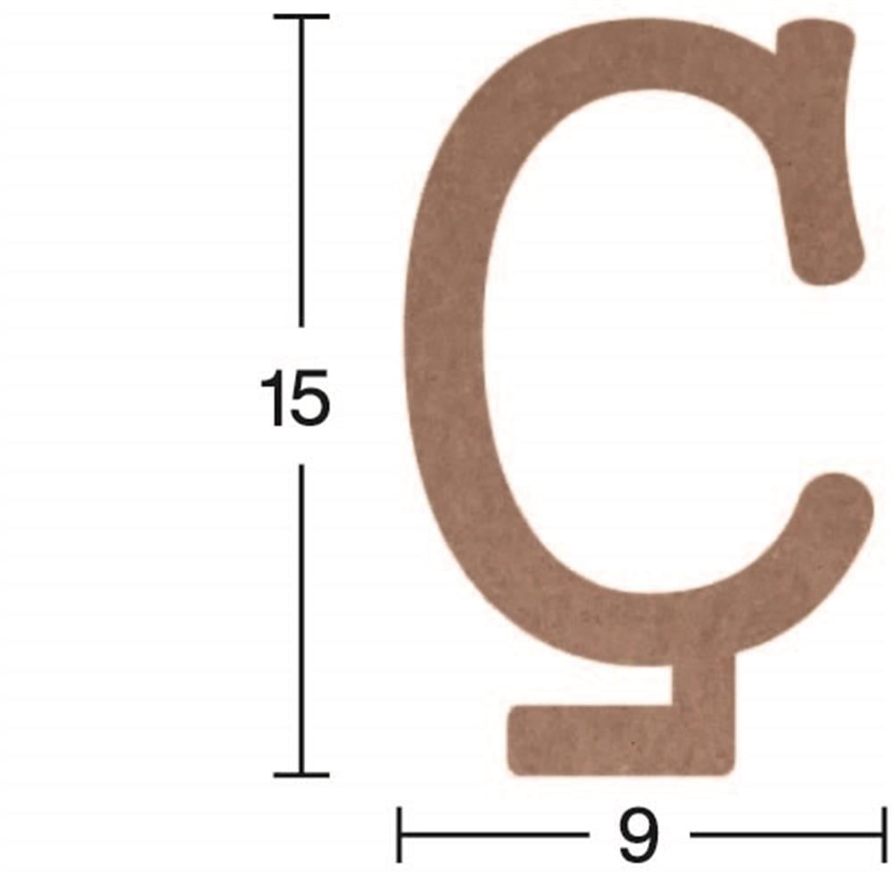 H 04 18 mm  'Ç' HARFİ