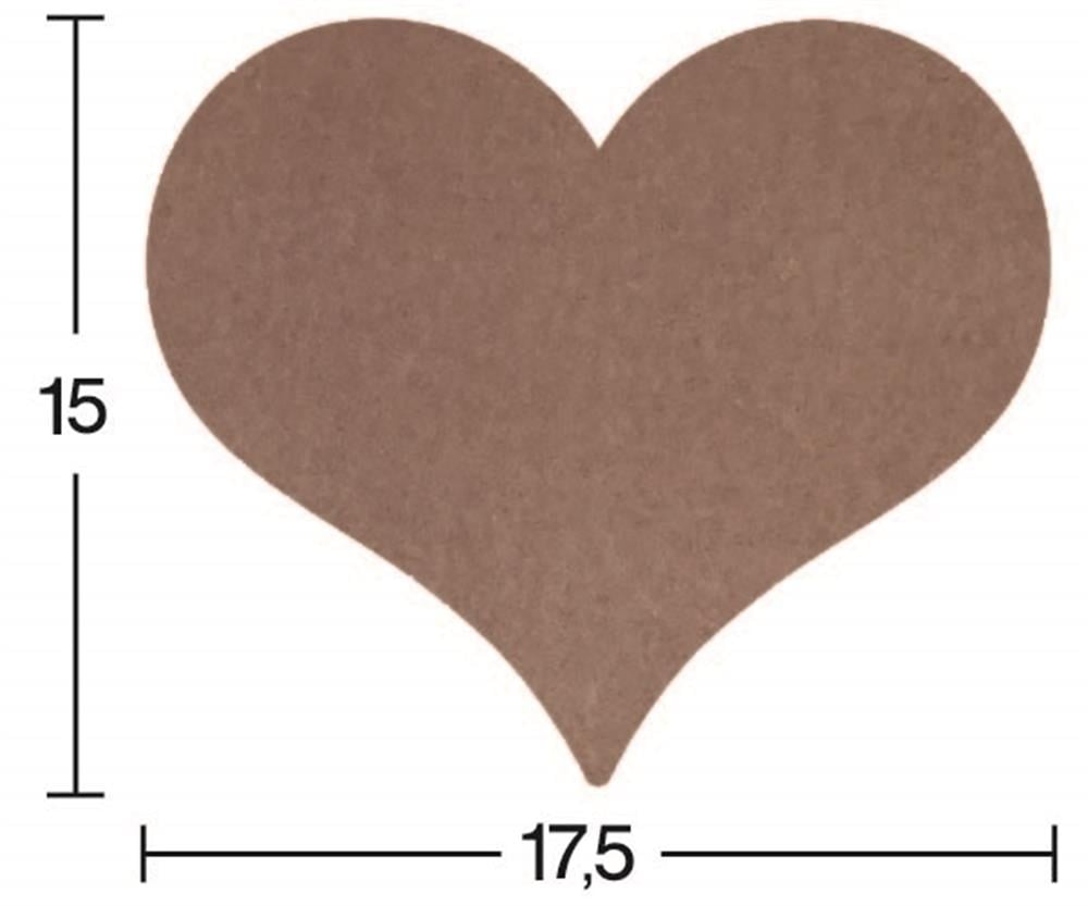 H 45 18 mm İÇİ DOLU KALP