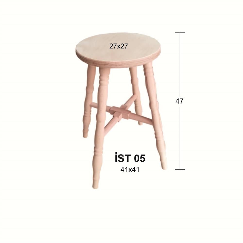 İST 05 45 cm TORNA AYAKLI TABURE
