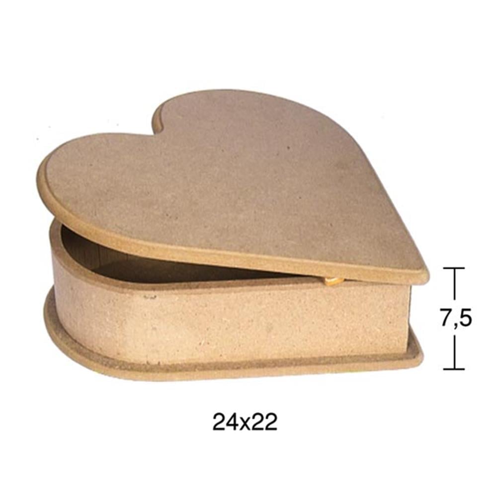 KU 235 KÜÇÜK MENTEŞELİ KALP KUTU