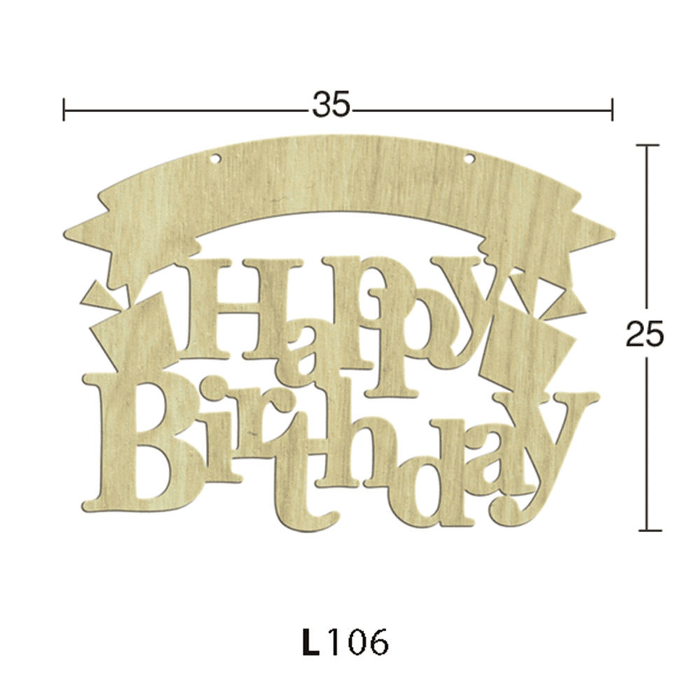 L 106 HAPPY BIRTHDAY  KAPI SÜSÜ 