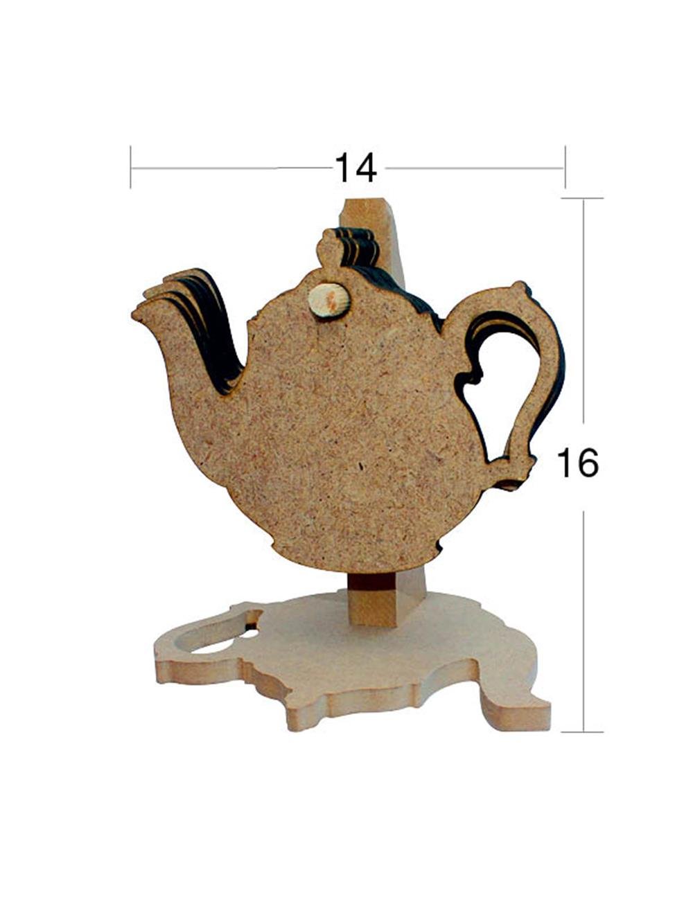 L 255 ÇAYDANLIK BARDAK ALTI 6'LI