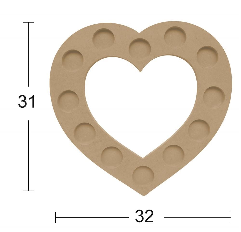 M 09 BÜYÜK KALPLİ T-LIGHT MUMLUK