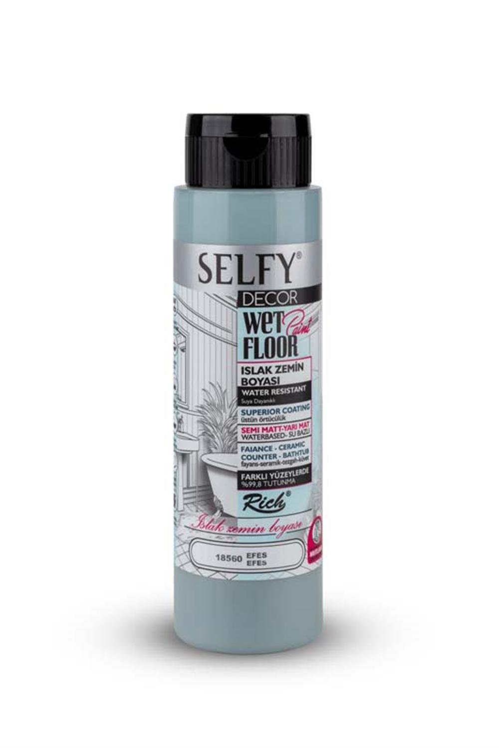 SELFY DECOR ISLAK ZEMİN BOYASI EFES  500ml