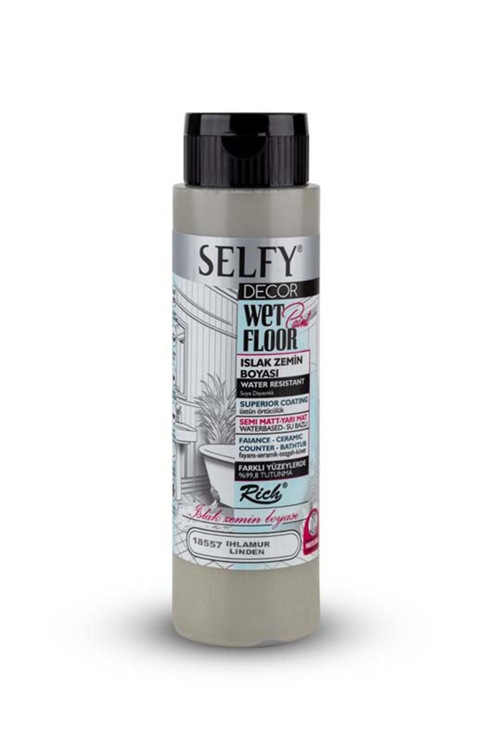 SELFY DECOR ISLAK ZEMİN BOYASI IHLAMUR 500ml