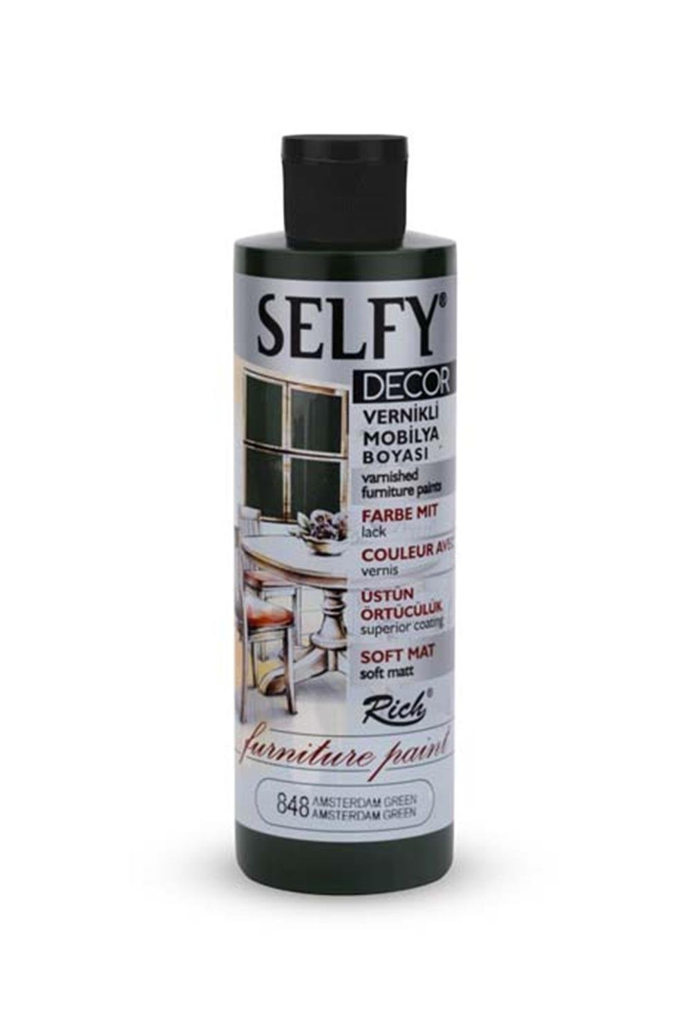 SELFY DECOR MOBİLYA BOYASI - AMSTERDAM YEŞİL 240ml
