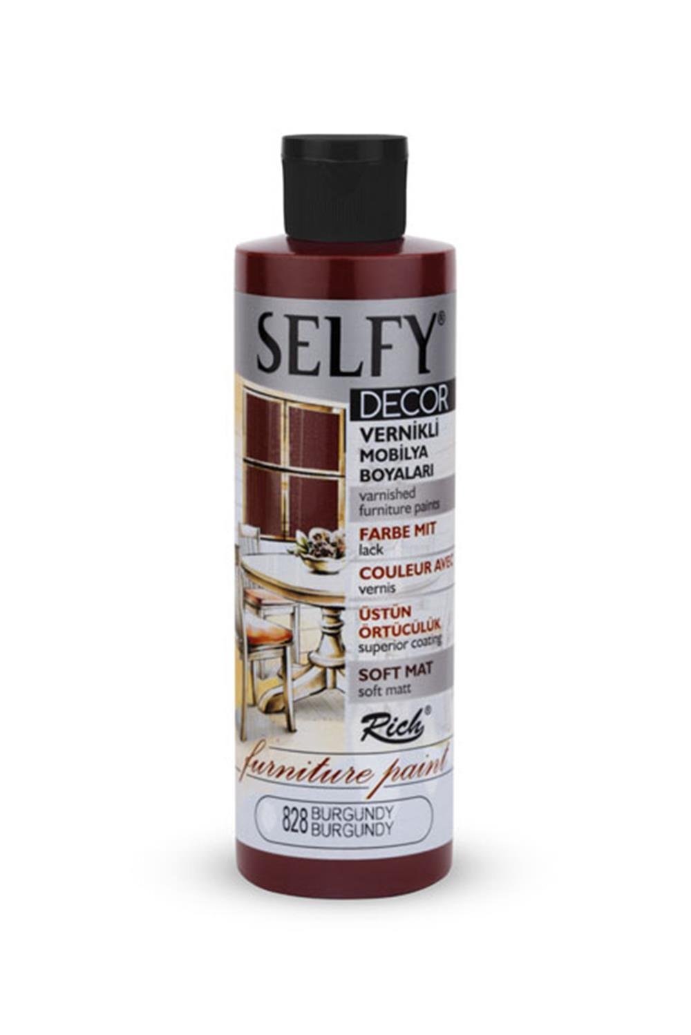 SELFY DECOR MOBİLYA BOYASI - BURGUNDY 240ml