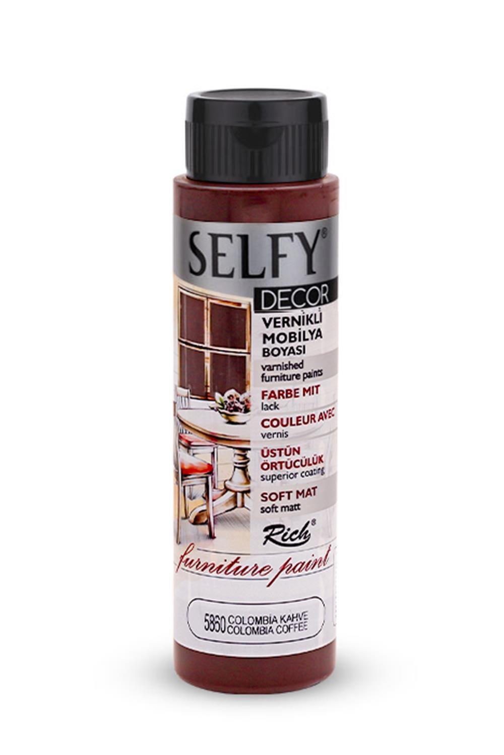 SELFY DECOR MOBİLYA BOYASI - KOLOMBİYA KAHVE 500ml