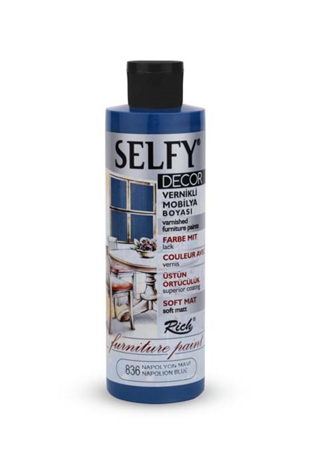 SELFY DECOR MOBİLYA BOYASI - NAPOLYON MAVİ  240ml