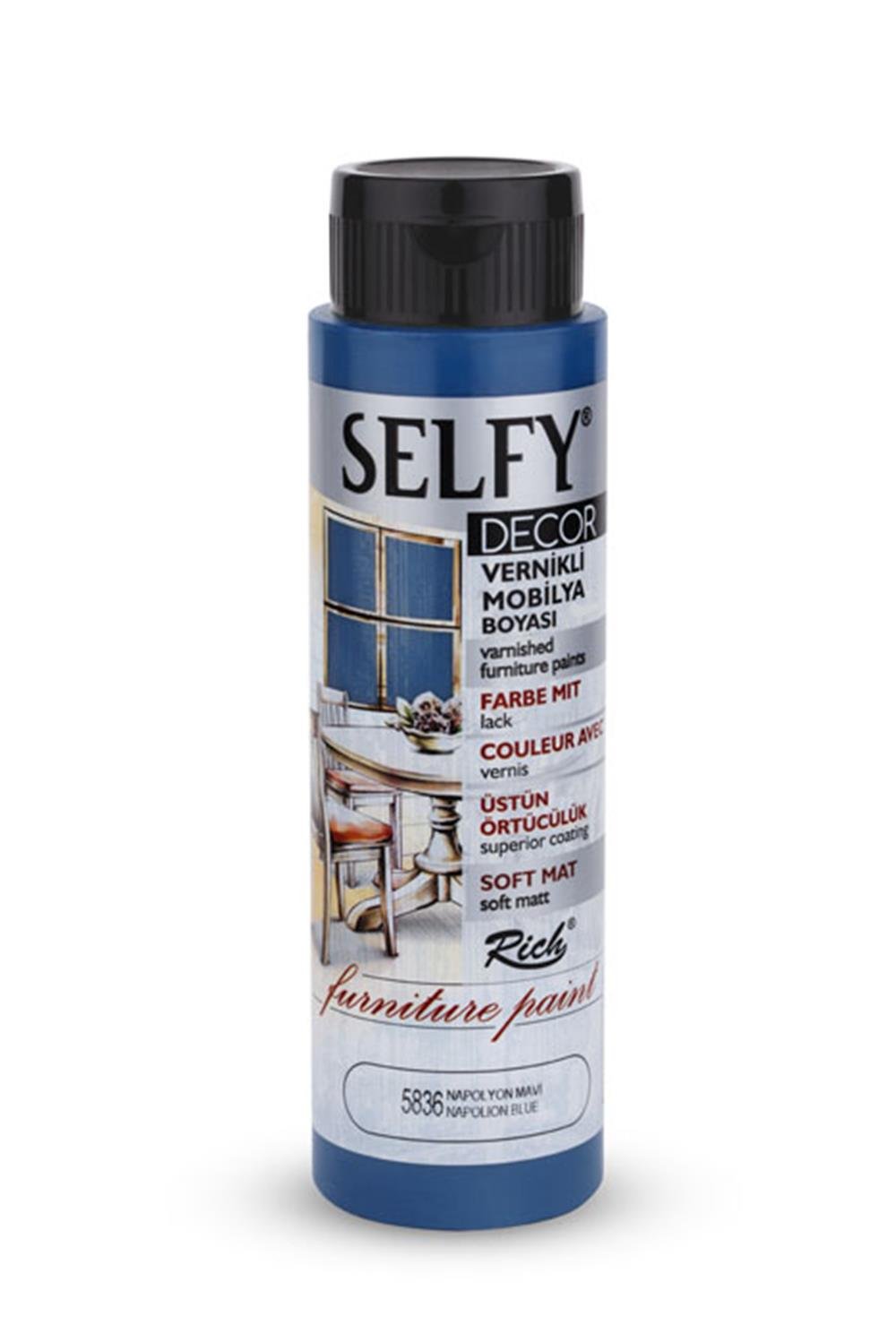 SELFY DECOR MOBİLYA BOYASI - NAPOLYON MAVİ  500ml