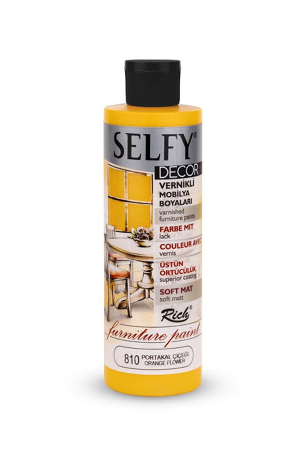SELFY DECOR MOBİLYA BOYASI - PORTAKAL ÇİÇEĞİ  240ml