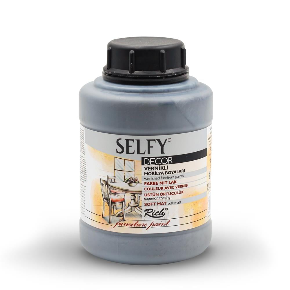SELFY DECOR MOBİLYA BOYASI - ROYAL GRİ   1250ml