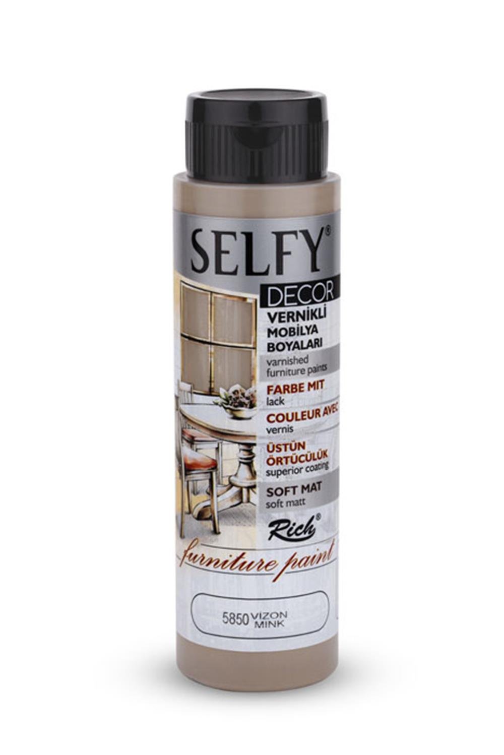 SELFY DECOR MOBİLYA BOYASI - VİZON 500ml