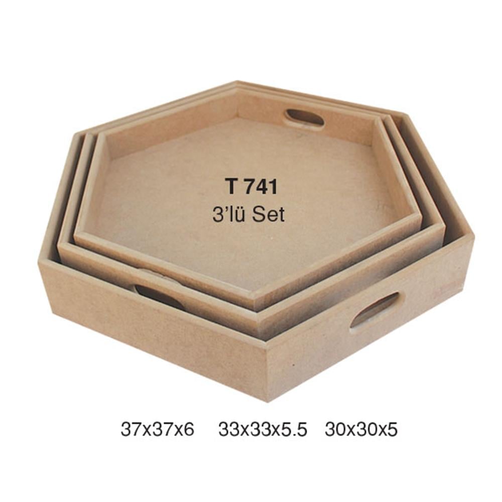 T 741 3 LÜ 6 GEN TEPSİ