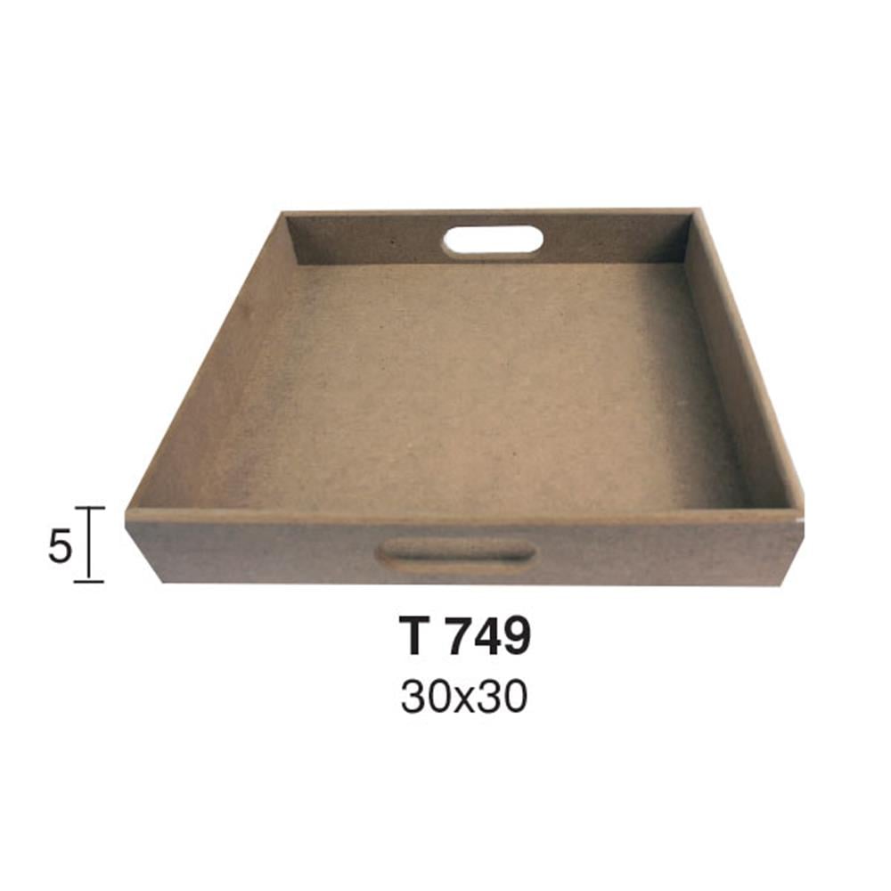 T 749 ORTA BOY DÜZ KARE TEPSİ