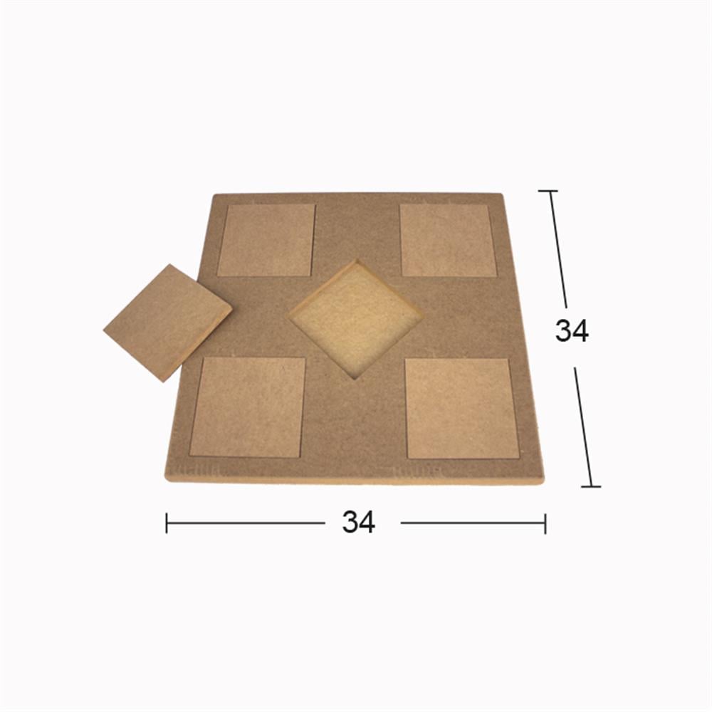 T 790 5 Lİ DÜZ KAROLU SUNUMLUK