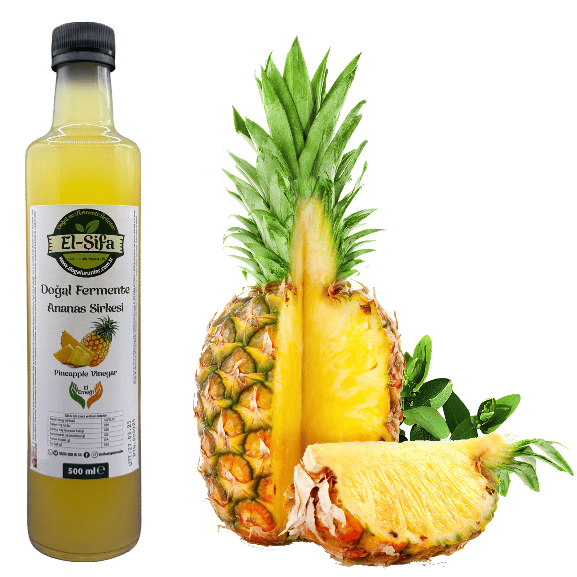 Doğal Fermente Ananas Sirkesi