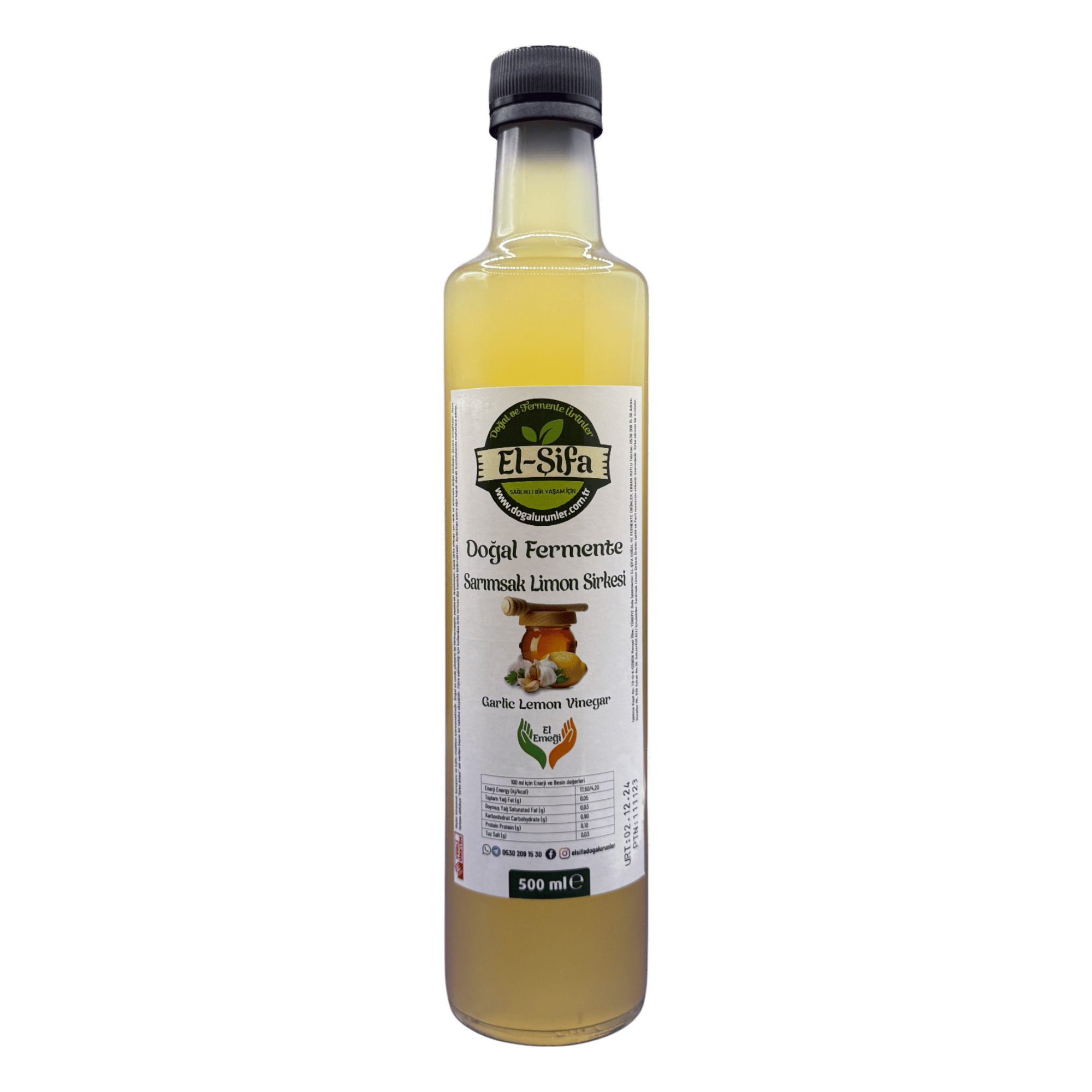 Doğal Fermente Sarımsak Limon Sirkesi