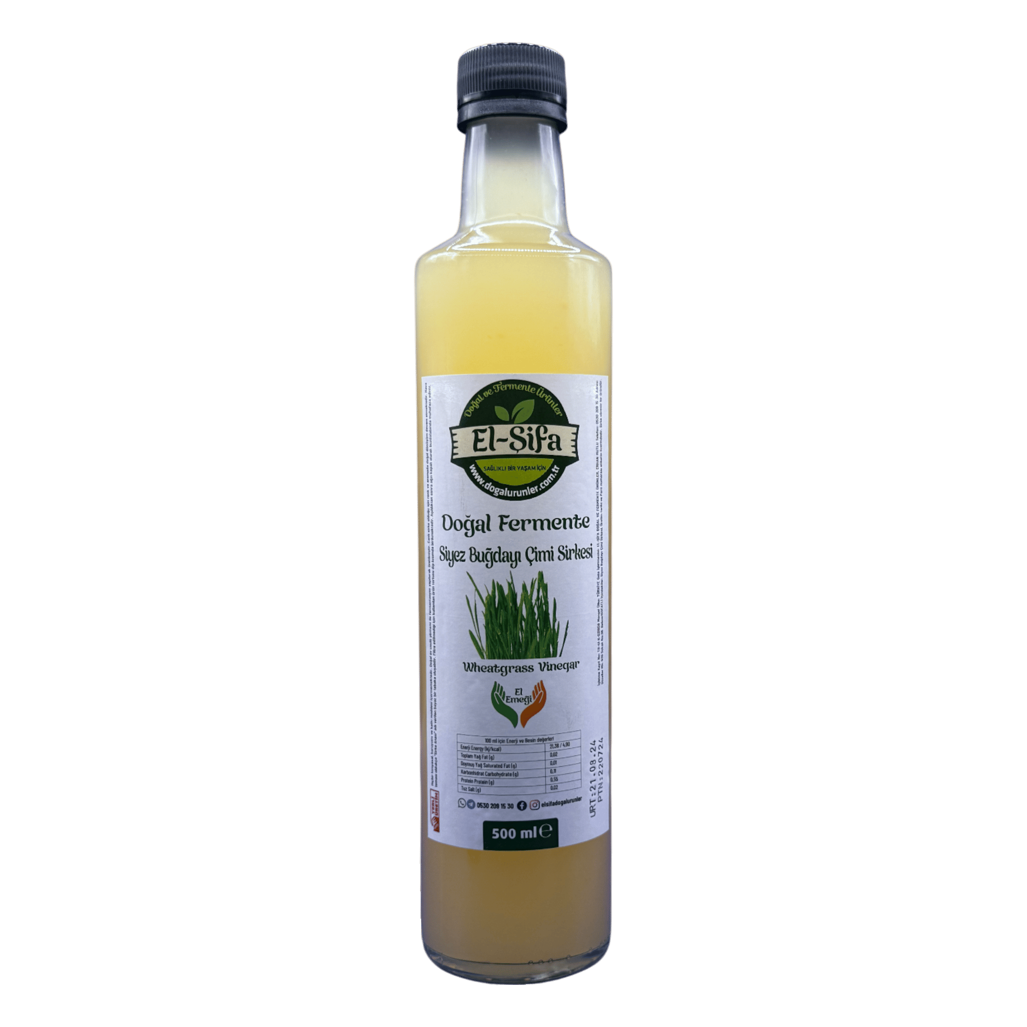 Doğal Fermente Siyez Buğday Çimi Sirkesi