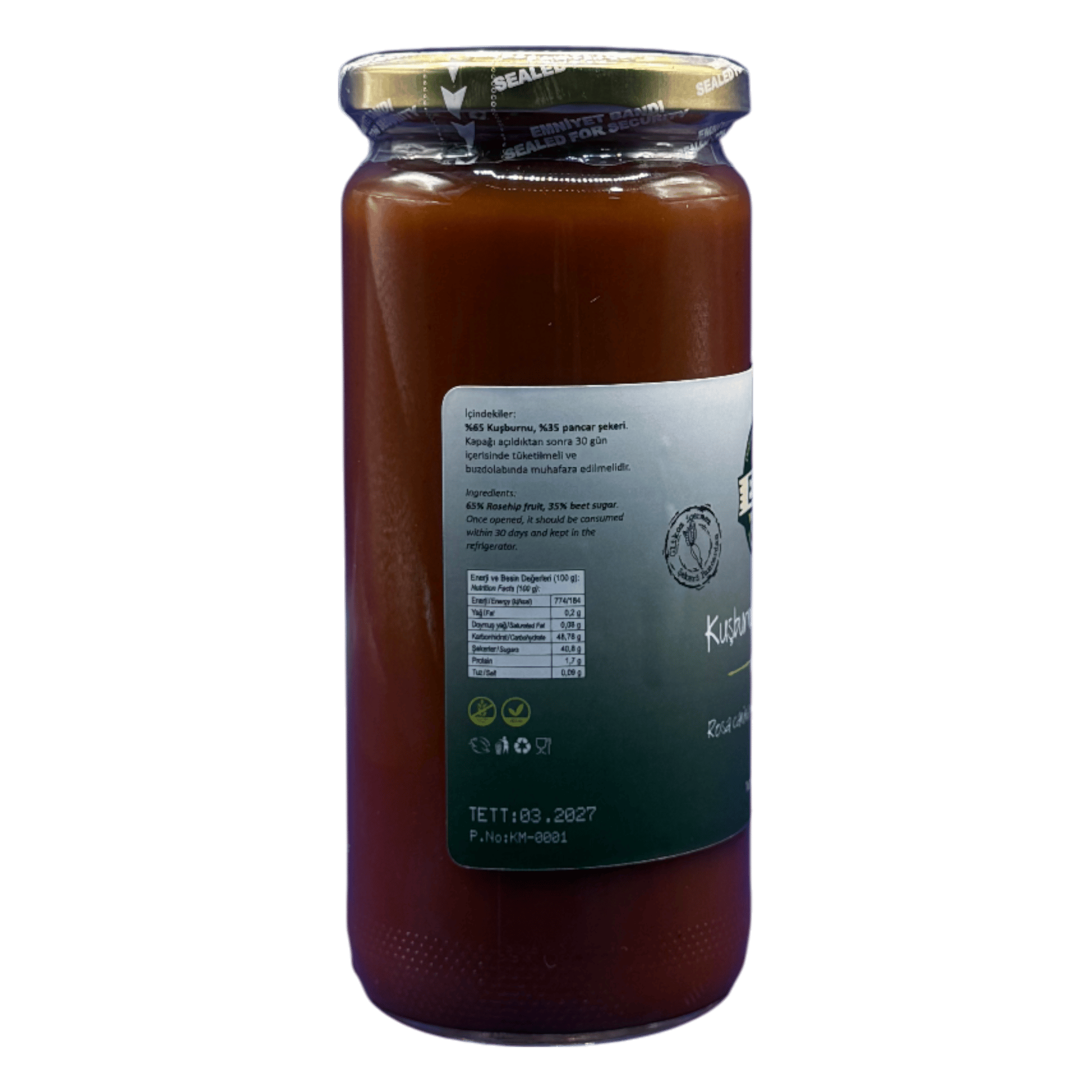 Doğal Kuşburnu Marmelatı