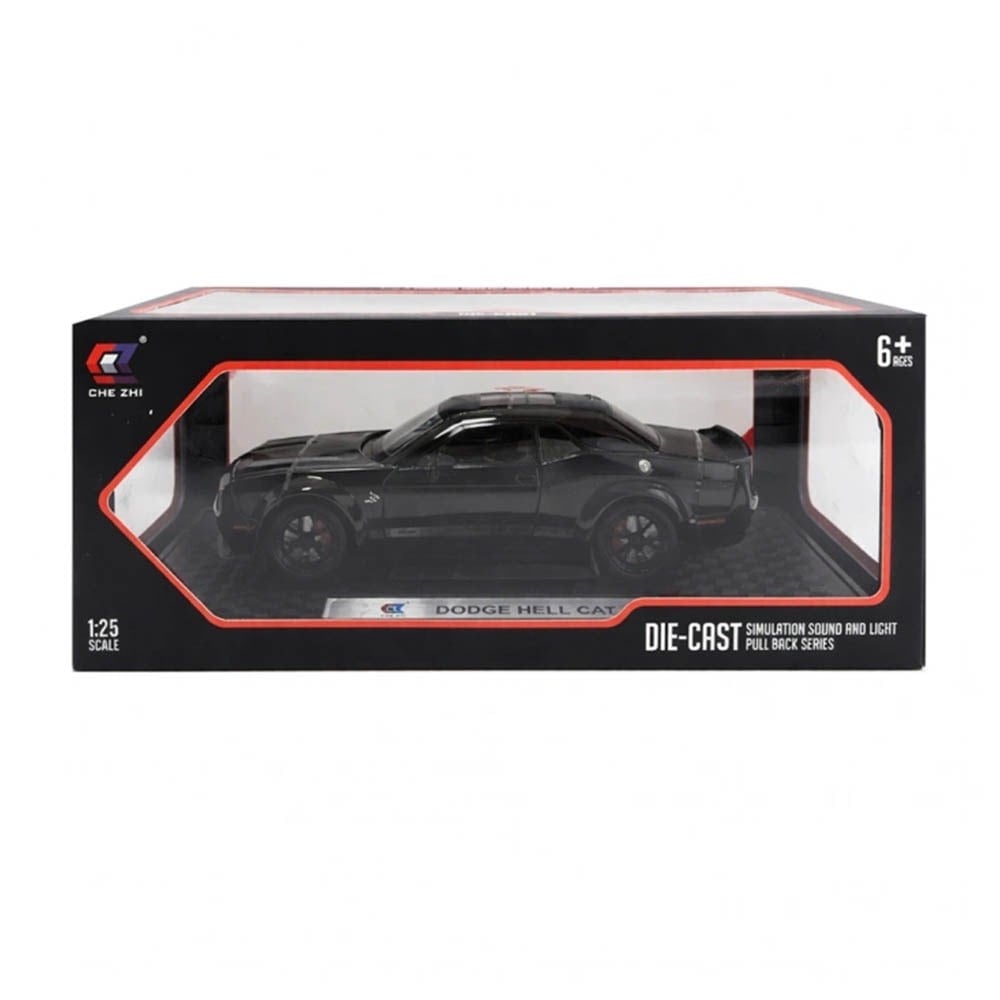 Pasifik OyuncakPasifik 1:24 Sesli Işıklı Metal Araba Dodge Challenger