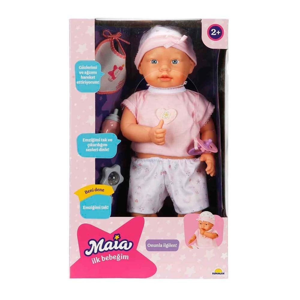 SunmanSunman Sesli Maia Parmak Emen İlk Bebeğim 45 cm