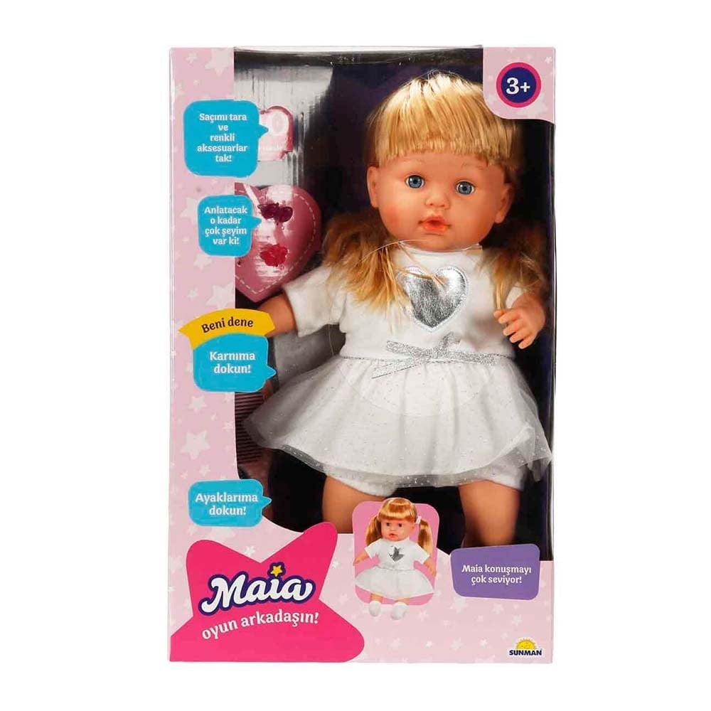 SunmanSunman Sesli Maia Oyun Arkadaşım Bebeği 38 cm