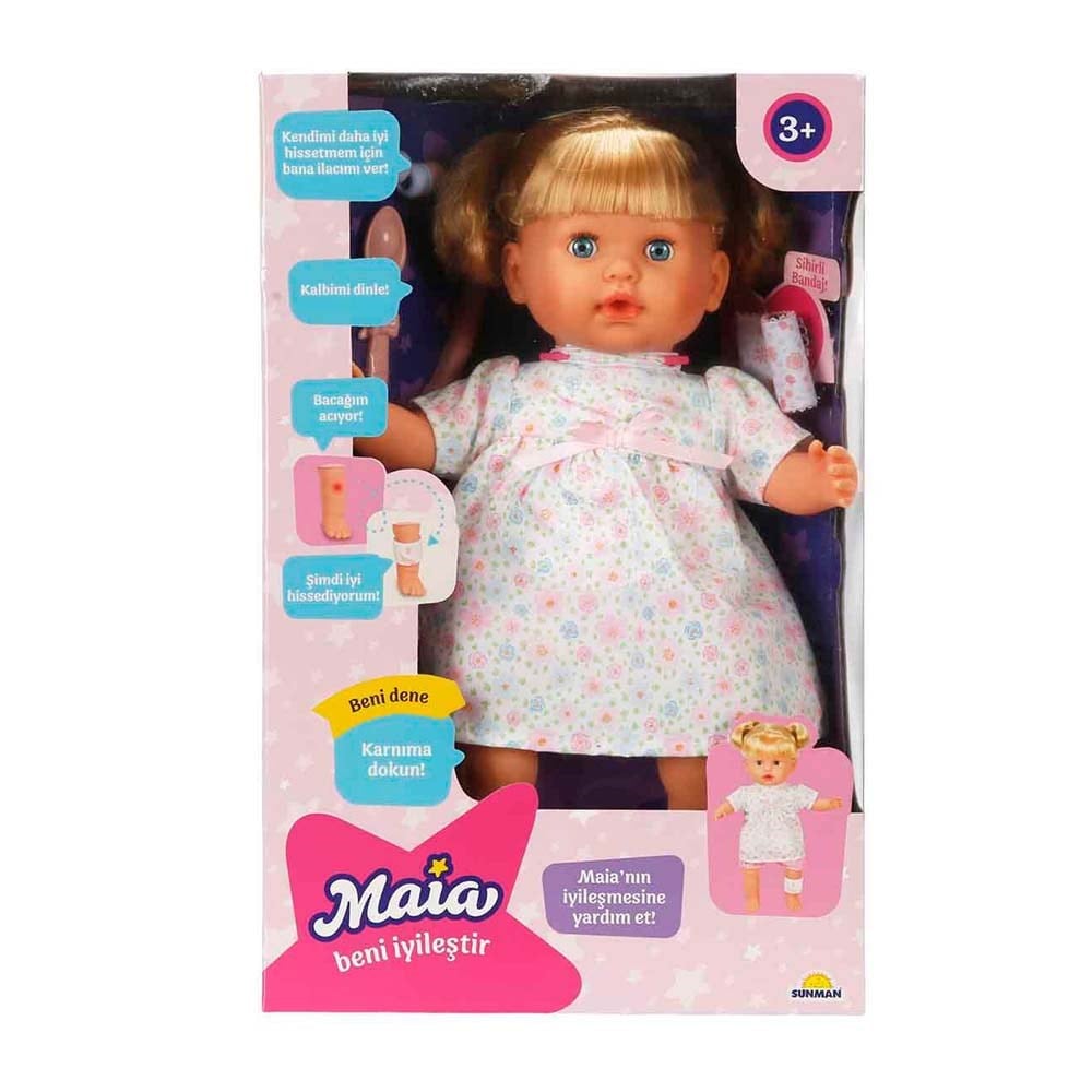 SunmanSunman Sesli ve Işıklı Maia Beni İyileştir Bebeği 36 cm