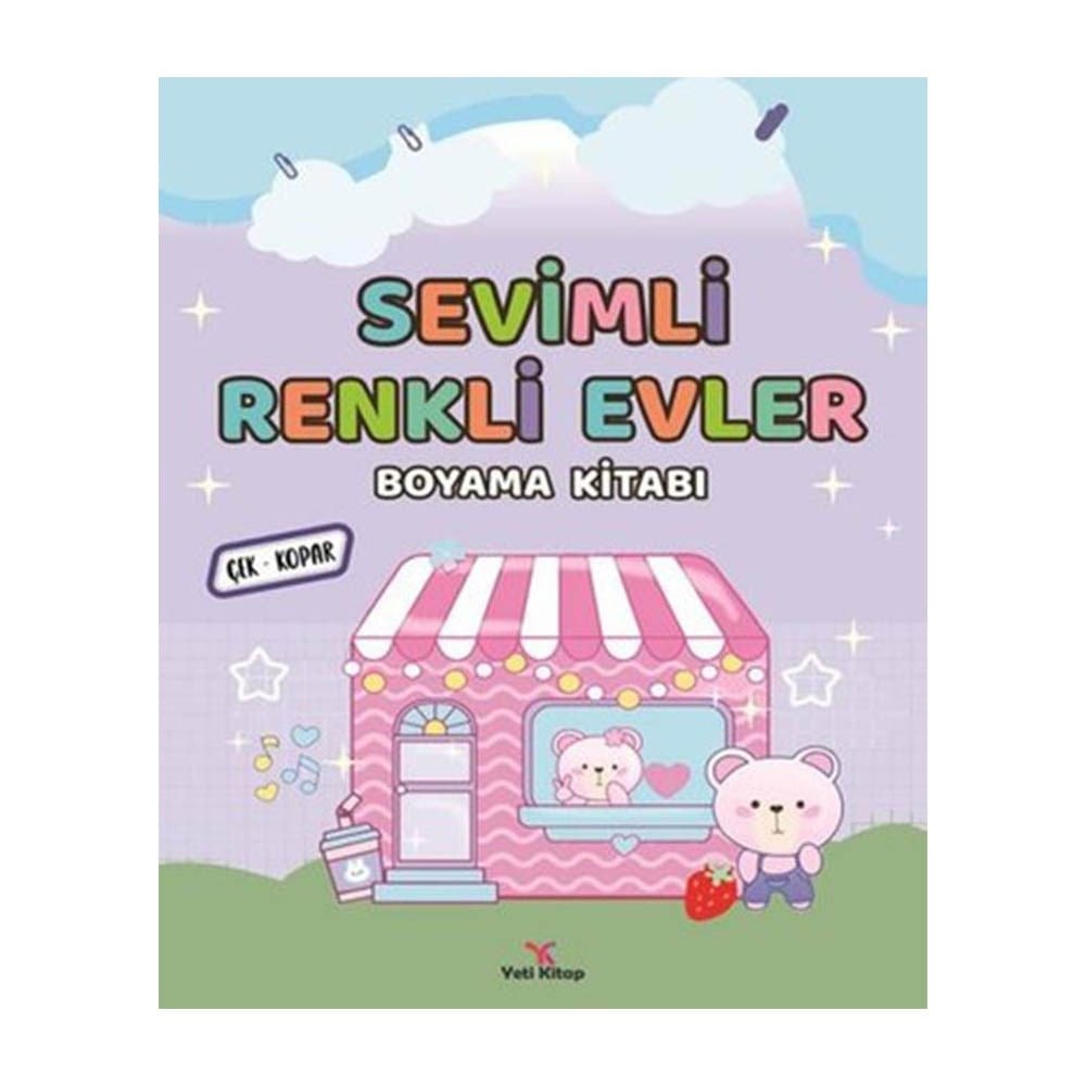 Yeti KitapSevimli Renkli Evler Boyama Kitabı