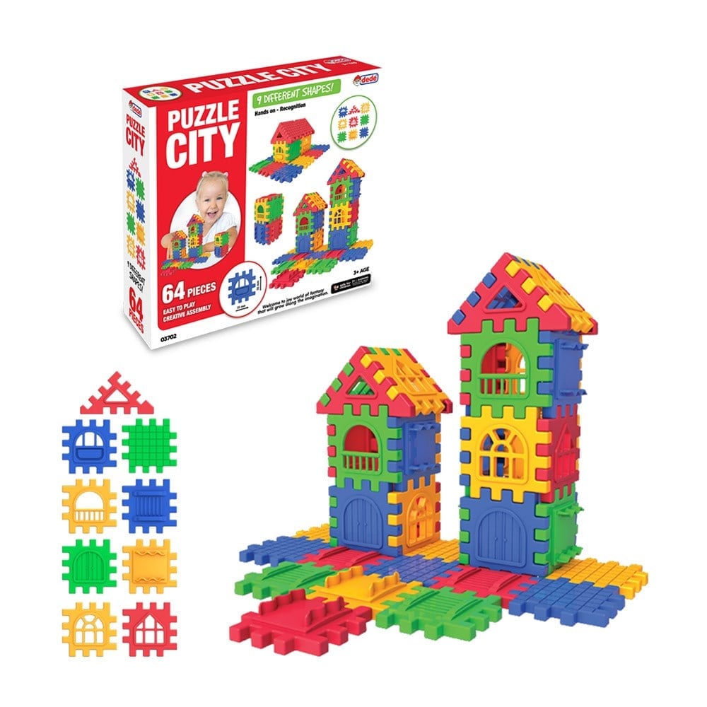 Dede OyuncakPuzzle City 64 Parça