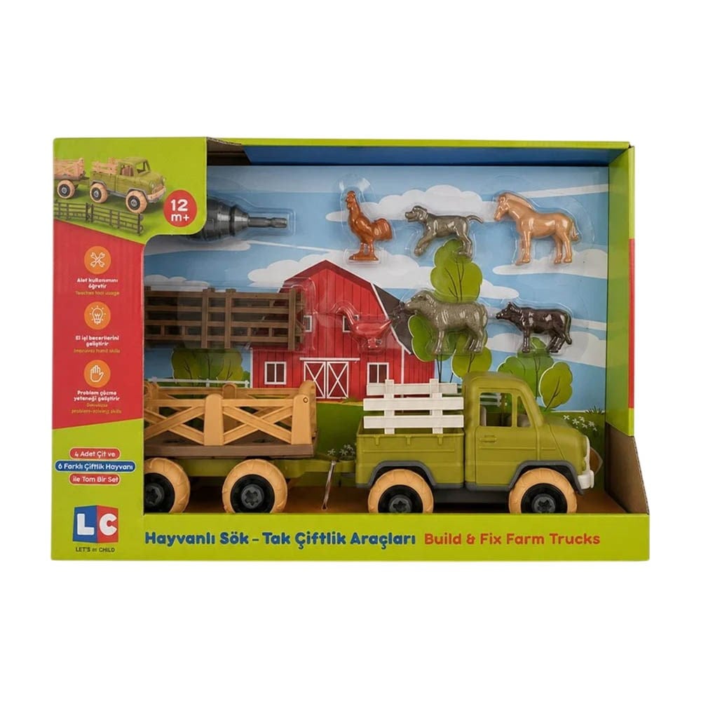 Lets Be ChildsLets Be Child Hayvanlı Sök Tak Çiftlik Araçları Kamyon