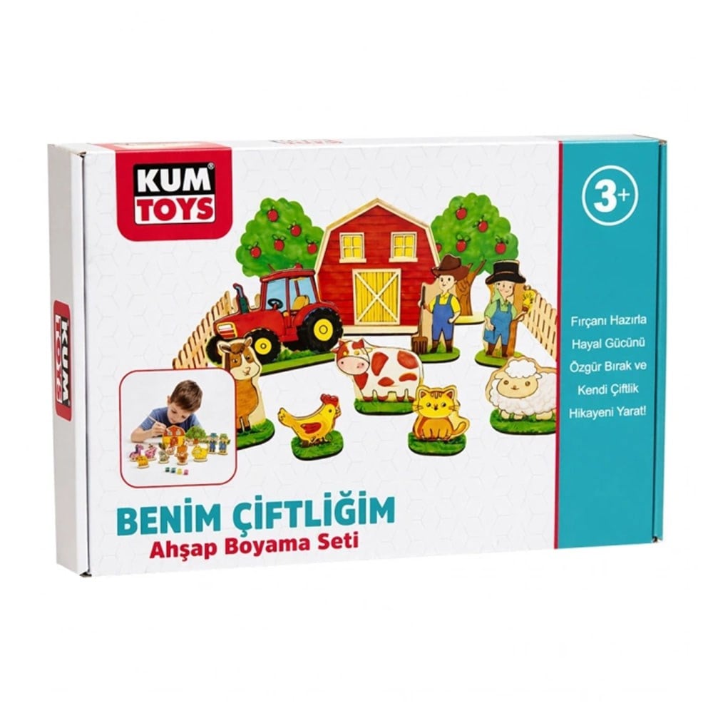 RedkaKumtoys Benim Çiftliğim Ahşap Boyama Seti
