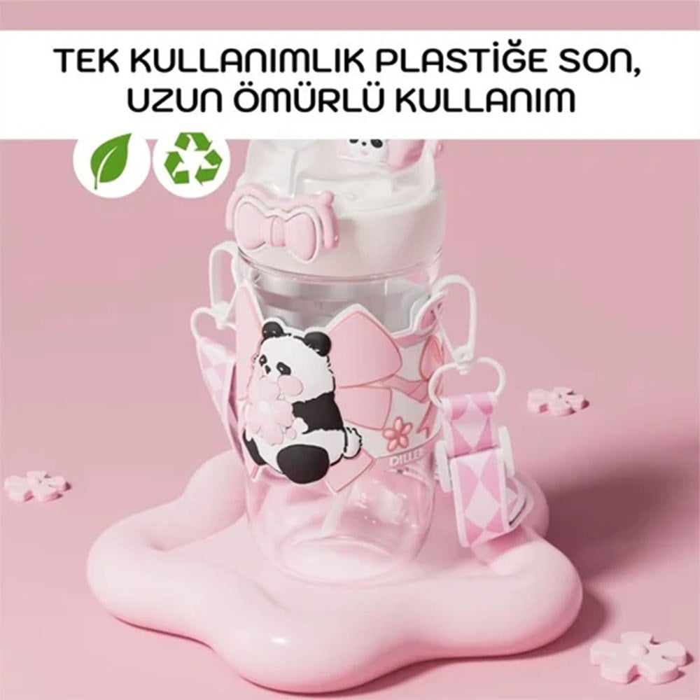 Vagon LifeVagonlife 580 Ml Panda Desenli Su Matarası