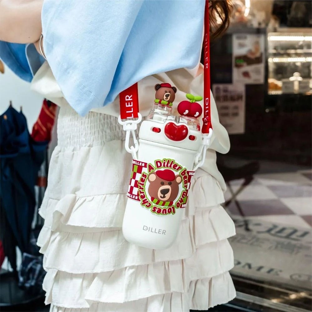 Vagon LifeVagonlife 520 Ml Ayıcık Desenli Paslanmaz Çelik Termos