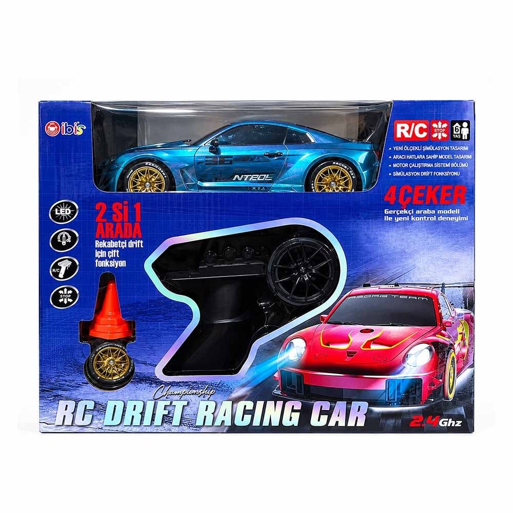 İbiş OyuncakUzaktan Kumandalı 2si 1 Arada Yarış Drift Arabası