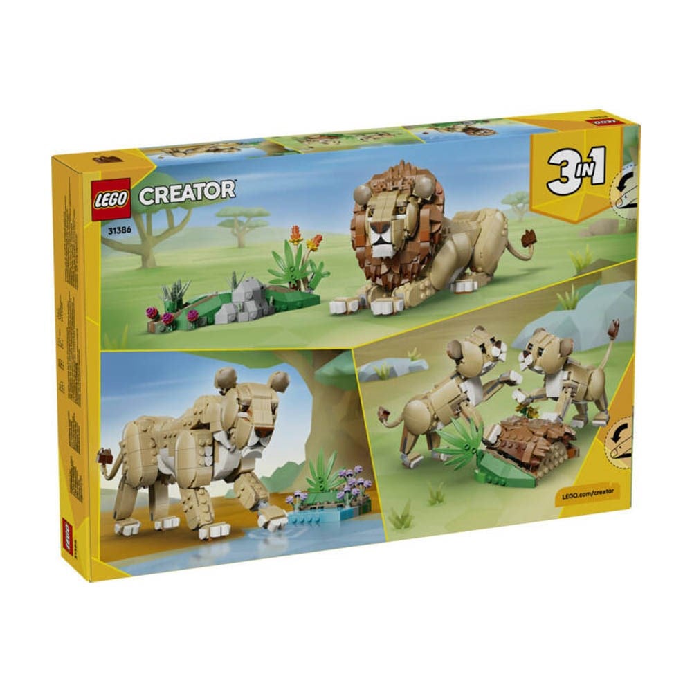 LegoLEGO Creator 3ü 1 Arada Vahşi Hayvanlar Görkemli Aslan 839 Parça