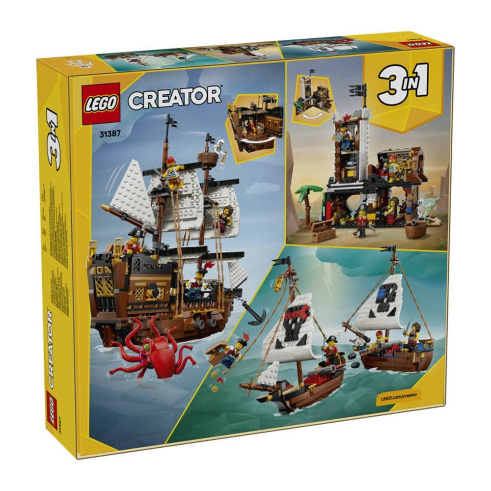 LegoLEGO Creator 3ü 1 Arada İkonik Korsan Gemisi 1074 Parça