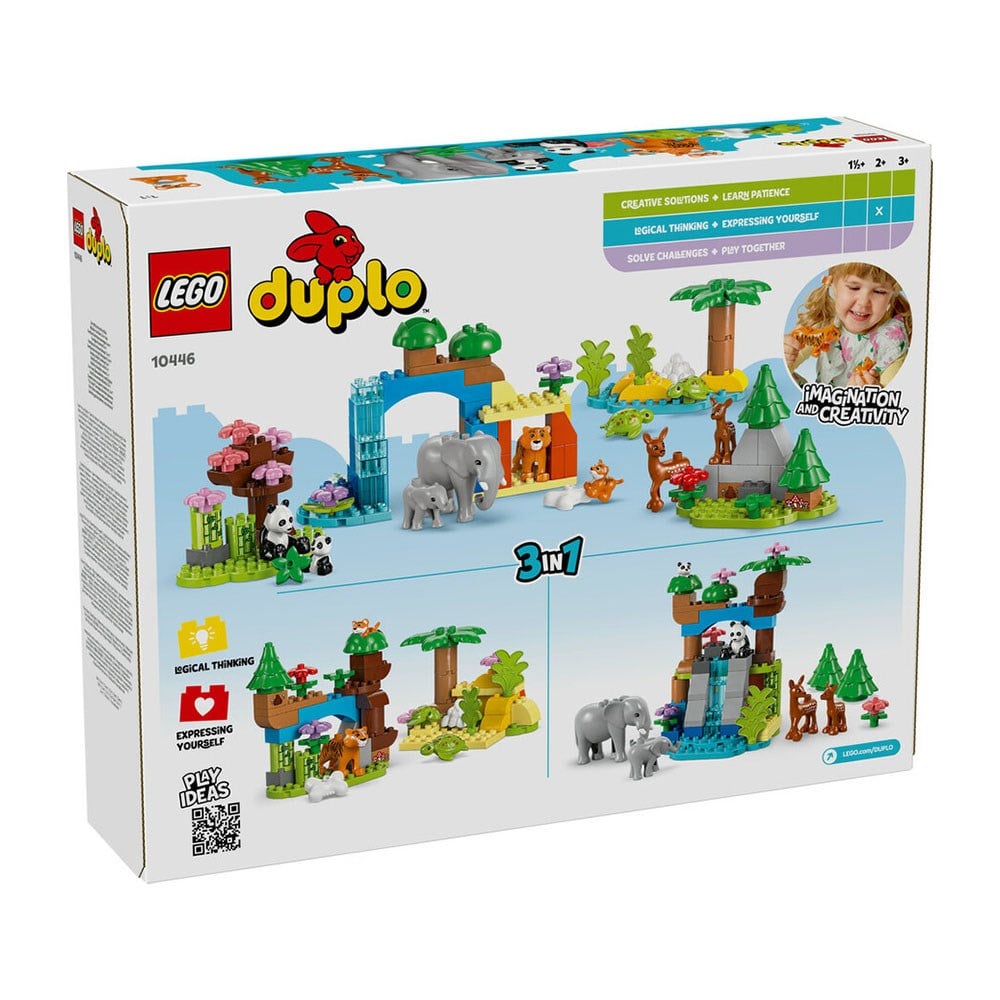 LegoLEGO DUPLO Kasabası 3'ü 1 Arada Vahşi Hayvan Aileleri 92 Parça