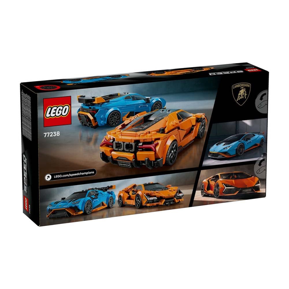 LegoLego Speed Champ Lamborghini Revuelto ve Hurac n STO 607 parça 10 Yaş