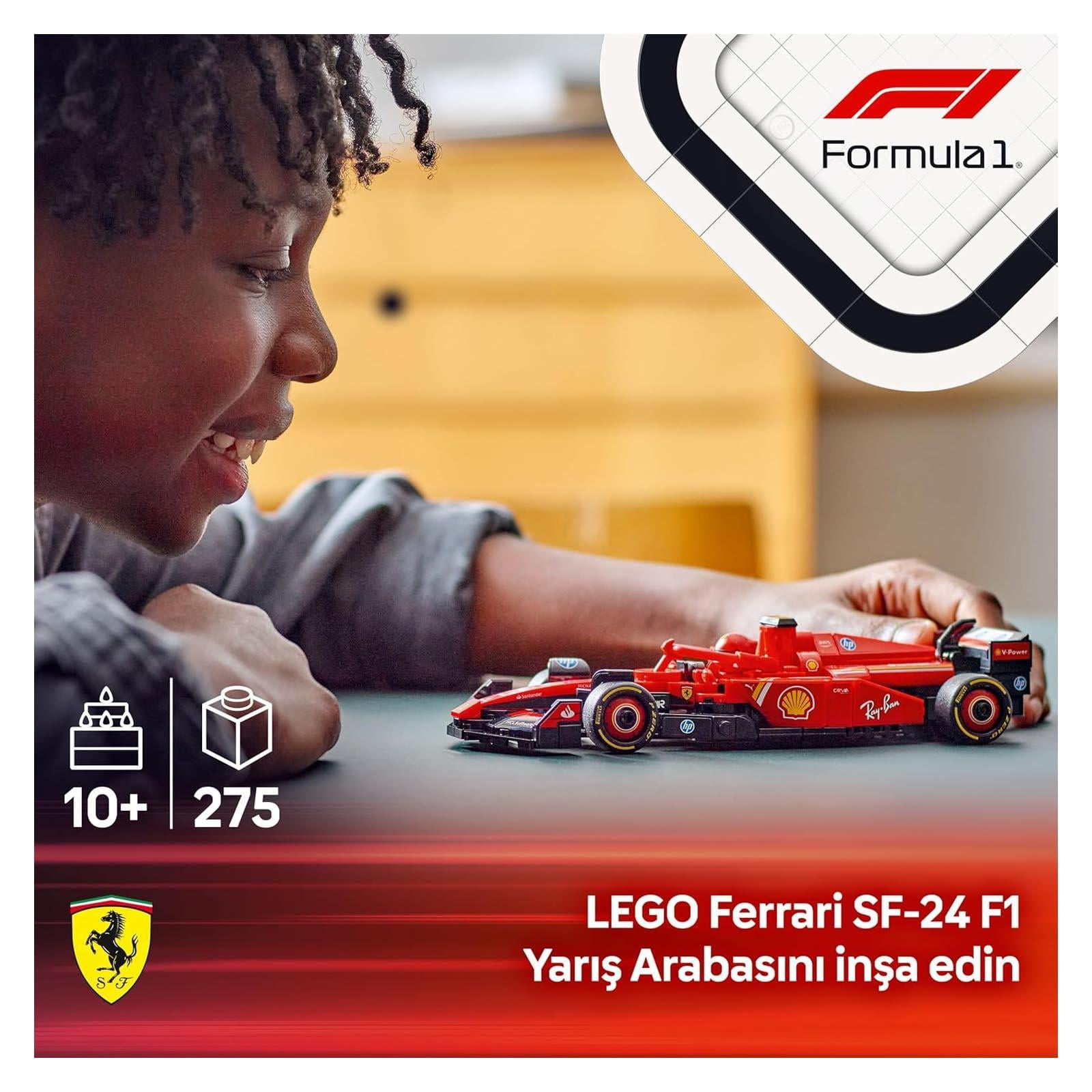LegoLEGO Speed Champions Ferrari SF-24 F1 Yarış Arabası 275 Parça