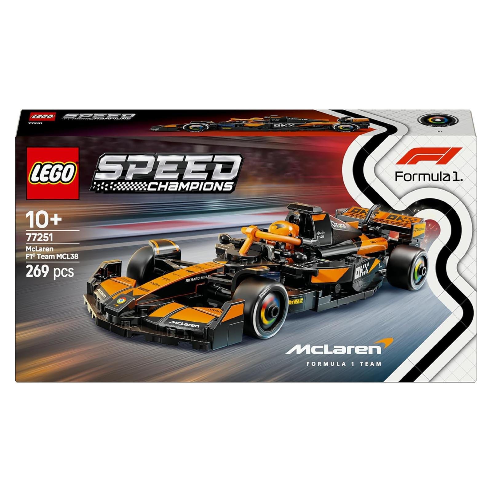 LegoLEGO Speed Champions McLaren F1 Team MCL38 Yarış Arabası 269 Parça