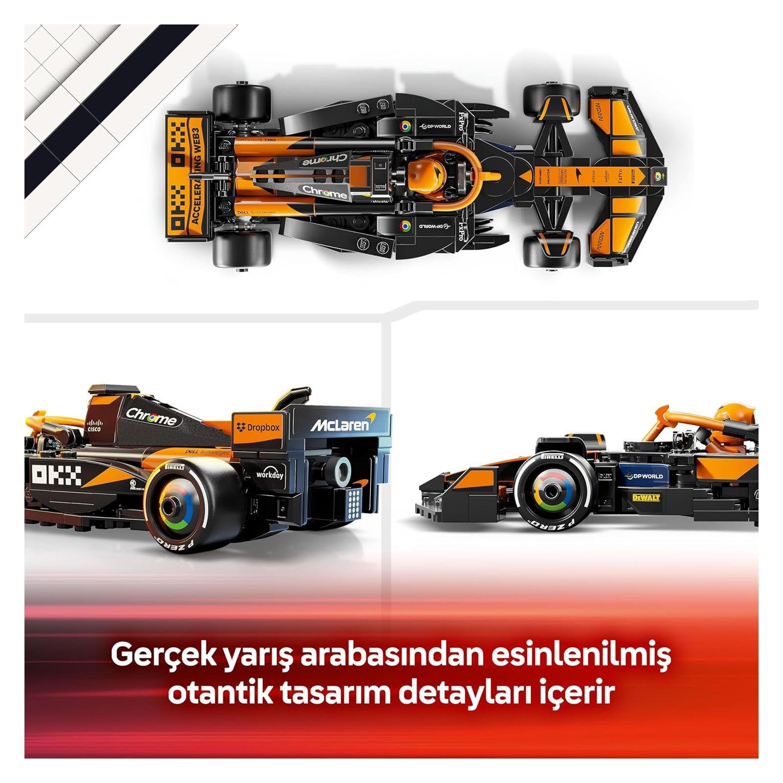 LegoLEGO Speed Champions McLaren F1 Team MCL38 Yarış Arabası 269 Parça