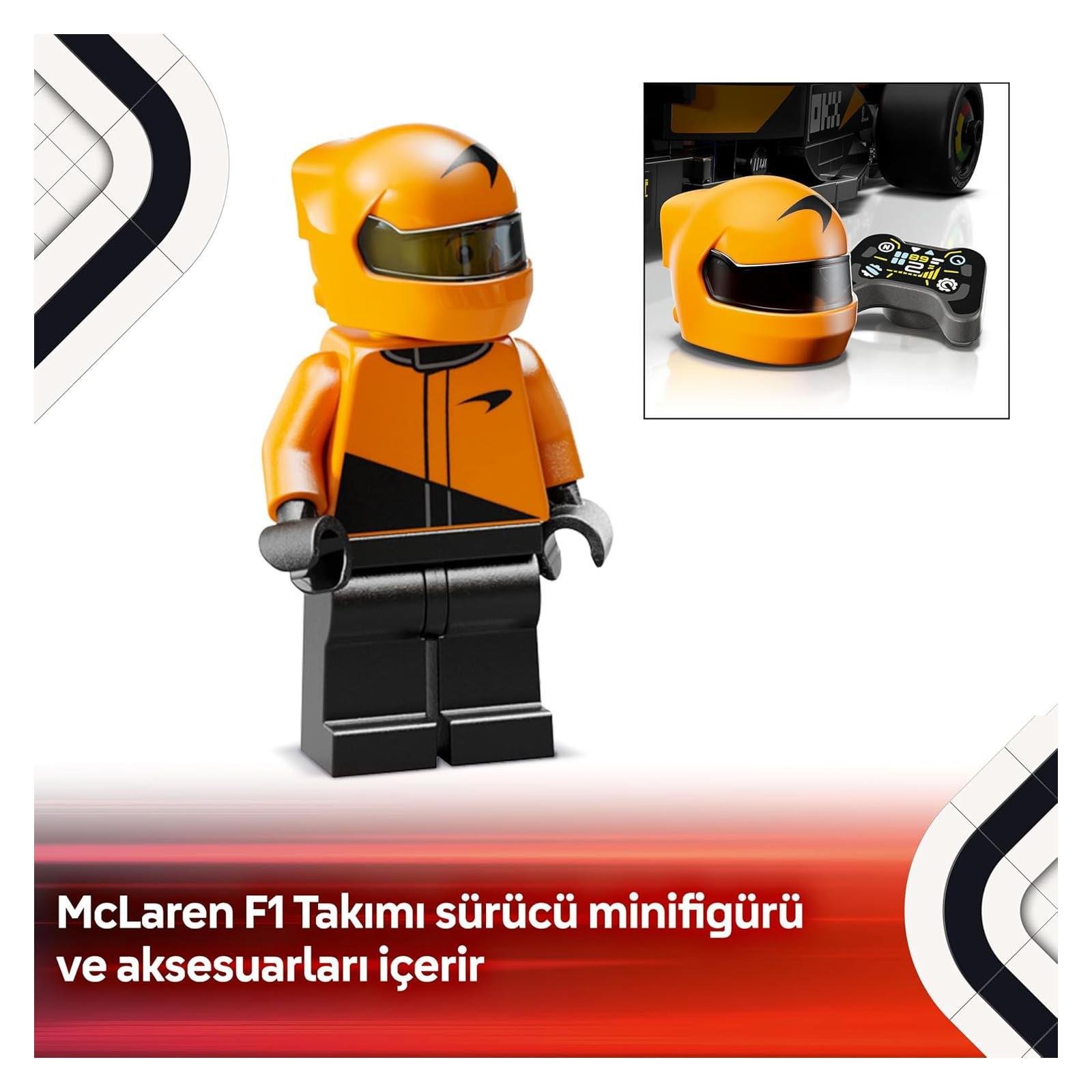 LegoLEGO Speed Champions McLaren F1 Team MCL38 Yarış Arabası 269 Parça