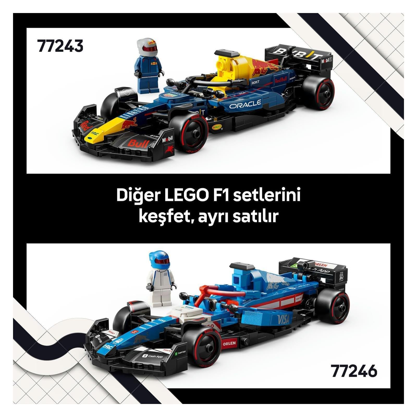 LegoLEGO Speed Champions Oracle Red Bull Racing RB20 F1 Yarış Arabası 251 Parça