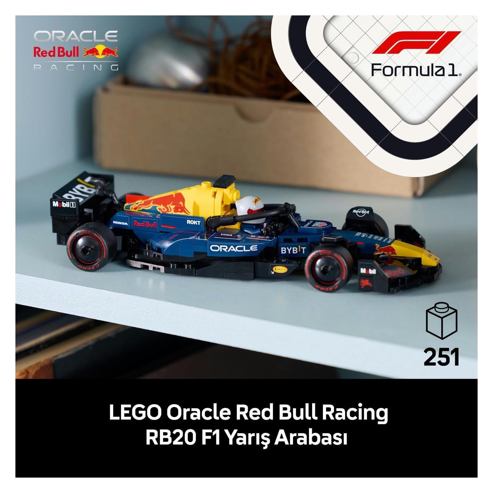 LegoLEGO Speed Champions Oracle Red Bull Racing RB20 F1 Yarış Arabası 251 Parça