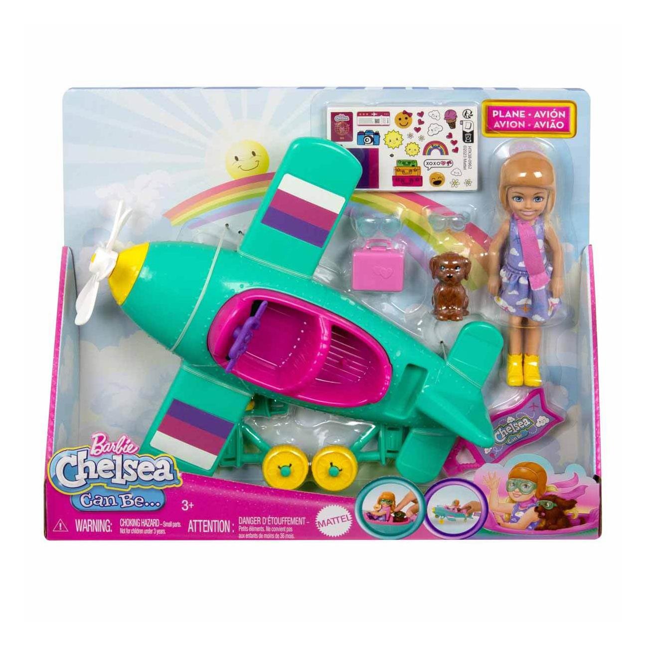 BarbieBarbie Chelseanin Pervaneli Mini Uçağı Oyun Seti