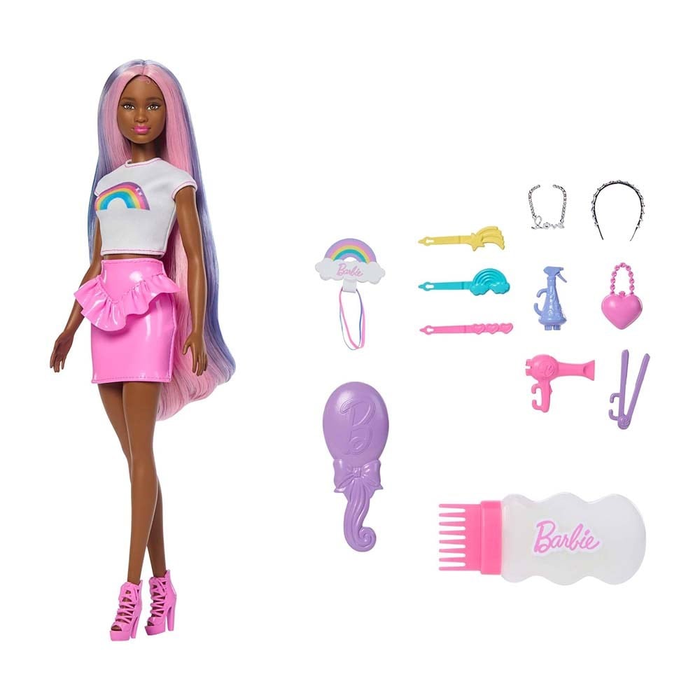 BarbieBarbie Gökkuşağı Kahverengi Saçlı