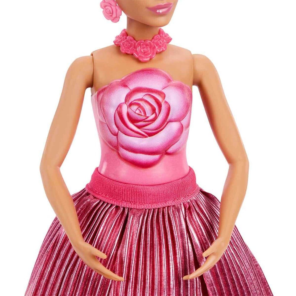 BarbieBarbie Petal Pop Barbie Bebek ve Aksesuarları Gül Oyun Seti